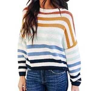 Amazon Women's Striped Sweater - Multicolor